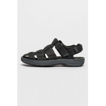 Sandale fisherman de piele Saltway Cove - Negru