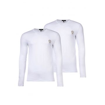 Set de bluze din amestec de bumbac - 2 piese - Alb