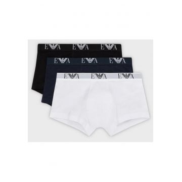 Set de boxeri din amestec de bumbac cu banda cu logo -