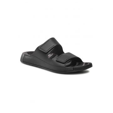 Slapi barbati -  piele naturala - negru -