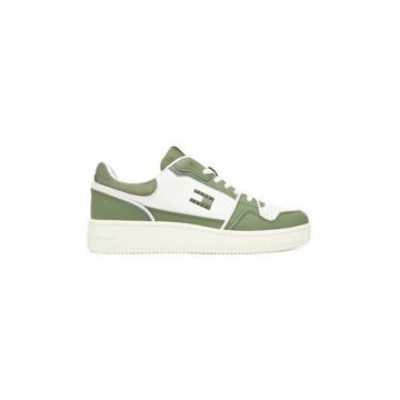 Tenisi barbati -  piele naturala - alb/verde -