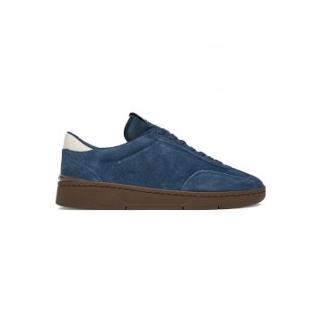 Tenisi barbati -  piele naturala - albastru - confortabil - elegant