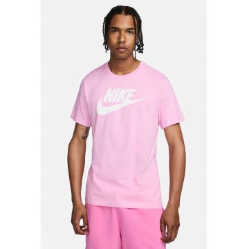 Tricou cu imprimeu logo Icon Futura - Alb/Roz pastel