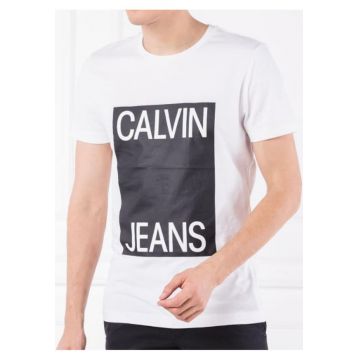 Tricou din bumbac cu print logo -