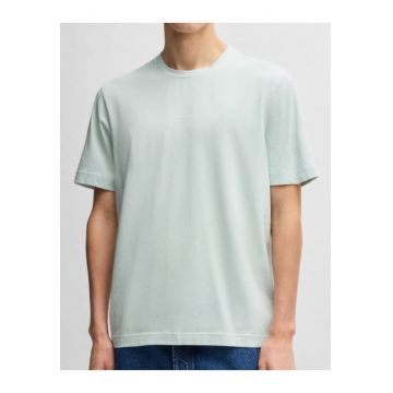 Tricou regular fit cu logo discret -