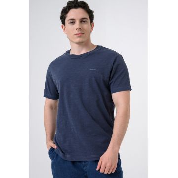 Tricou regular-fit din bumbac - Albastru inchis