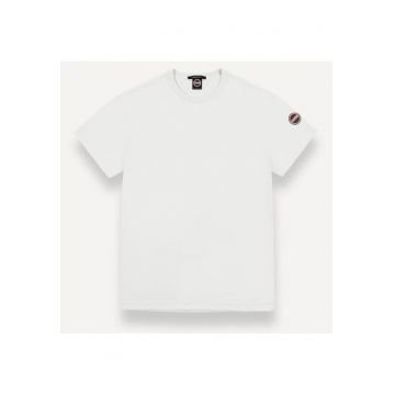 Tricou regular fit din bumbac cu decolteu la baza gatului