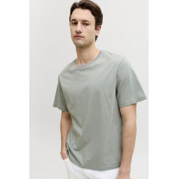 Tricou regular-fit din bumbac - Gri deschis