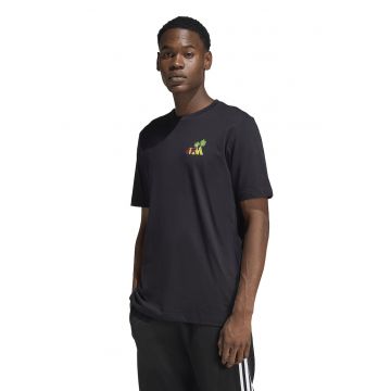 Tricou regular fit din bumbac Mini Surf - Negru