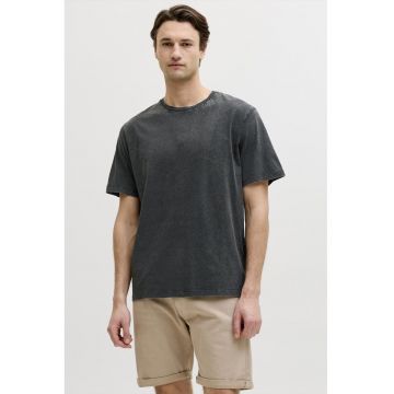 Tricou regular-fit din bumbac - Negru stins
