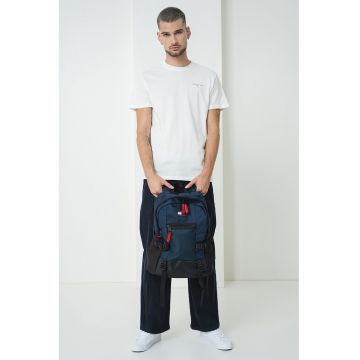 Tricou slim fit cu logo - Alb