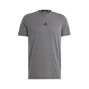 Tricou slim fit pentru fitness D4T - Gri inchis