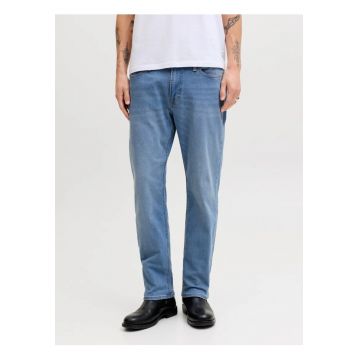 Blugi barbati CLARK - cu talie medie si croiala Regular fit - Albastru - W32 L30