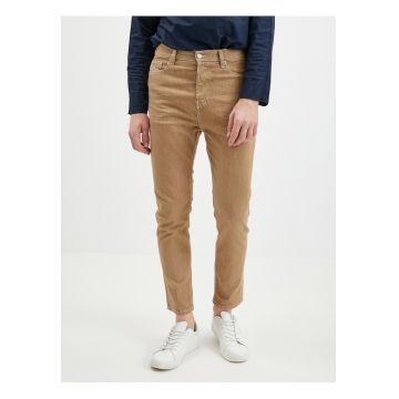 Blugi barbati  maro - croi scurt - slim fit