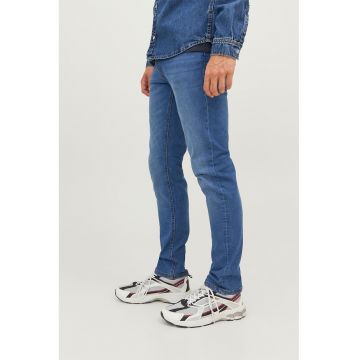 Blugi slim fit Glenn - Albastru melange