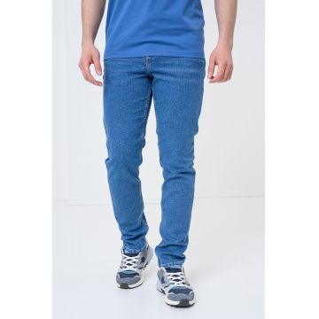 Blugi uni cu croiala regular-fit - Albastru