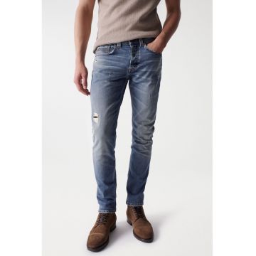 Blugi uni slim fit