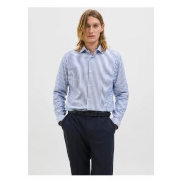 Camasa non-iron barbati din bumbac organic - Slim Fit - JPRBLAPARKER - Albastru deschis -