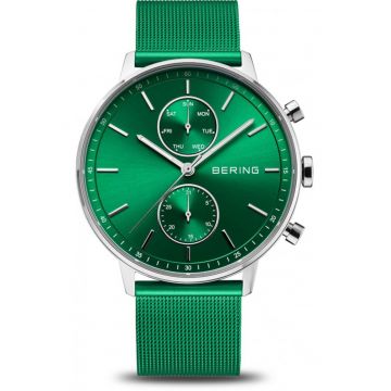 Ceas de barbati  13242-808 - verde - clasic - de moda