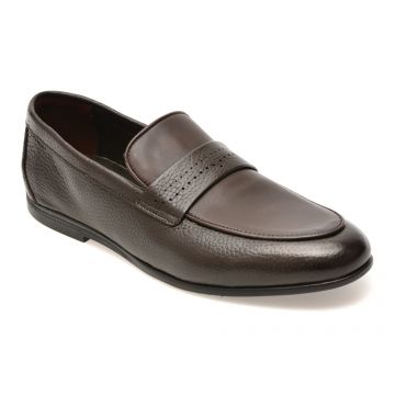 Mocasini eleganti BITE THE BULLET maro, FH412, din piele naturala