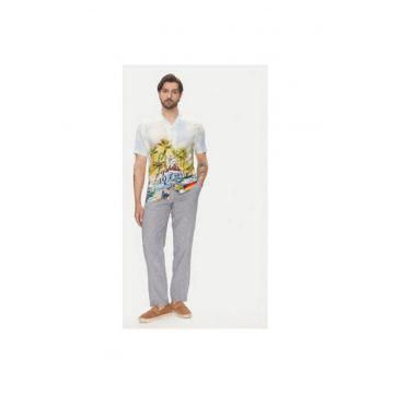 Pantaloni barbati  30-003030 - In/Bumbac - Albastru - Albastru
