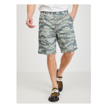 Pantaloni scurti cu print din amestec de bumbac