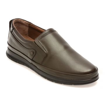 Pantofi BITE THE BULLET maro, RZ006, din piele naturala