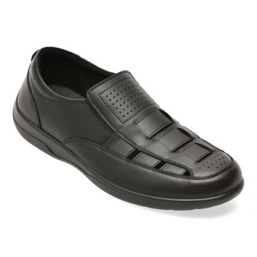 Pantofi BITE THE BULLET negri, 7708, din piele naturala