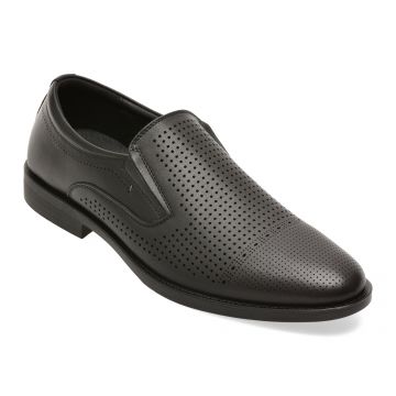 Pantofi eleganti BITE THE BULLET negri, 5671, din piele naturala