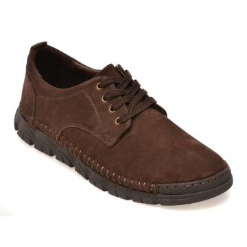 Pantofi OTTER maro, DD1106, din nabuc
