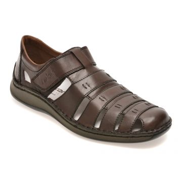 Pantofi RIEKER maro, 5279, din piele naturala