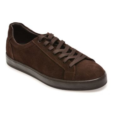 Pantofi sport BITE THE BULLET maro, HRZ019, din piele intoarsa