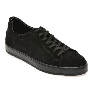 Pantofi sport BITE THE BULLET negri, HRZ019, din piele intoarsa