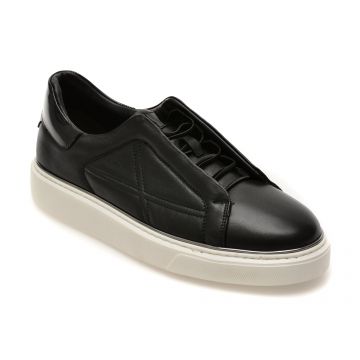 Pantofi sport EPICA negri, NV150, din piele naturala