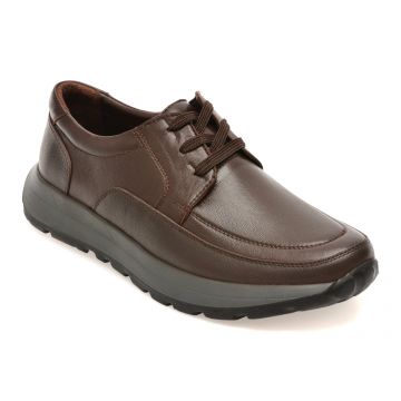 Pantofi sport OTTER maro, DD7016, din piele naturala