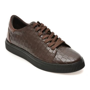 Pantofi sport RELAX maro, 1617, din piele naturala