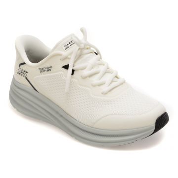 Pantofi sport SKECHERS albi, 118431, din material textil