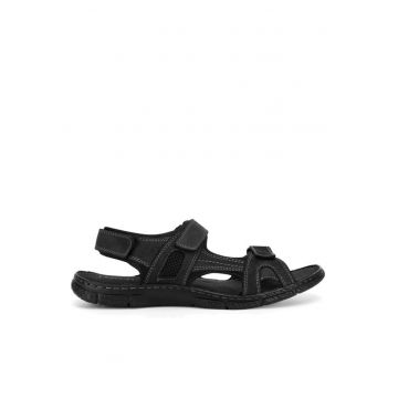 Sandale barbati - 8134 -  Piele naturala - Negru