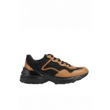 Sneakers barbati -  Rhyton - Negru/Maro