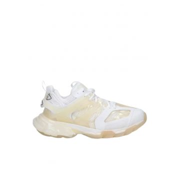Track Clear Sole White Men Sneakers - Alb/Bej