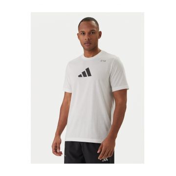 Tricou barbati -  poliester reciclat - ecru - stil clasic