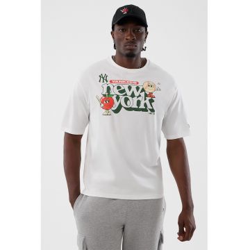 Tricou cu imprimeu grafic MLB NY Yankees - Alb