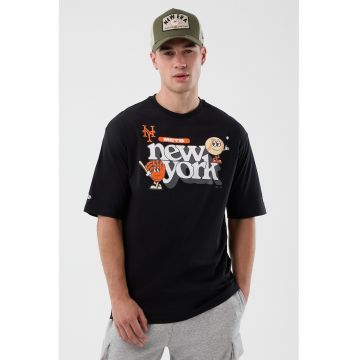 Tricou cu imprimeu grafic NY Mets - Negru