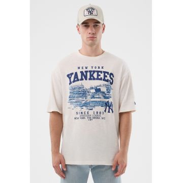 Tricou cu imprimeu grafic NY Yankees - Alb/Albastru