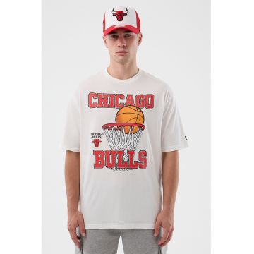Tricou cu imprimeu graic NBA Chicago Bulls - Alb