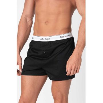 Set de boxeri slim fit din bumbac cu model - 2 perechi