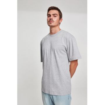 Tricou din bumbac cu decolteu la baza gatului