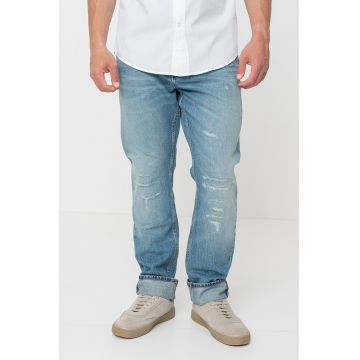 Blugi relaxed fit - Albastru prafuit