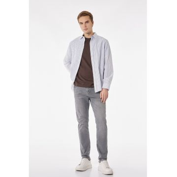 Blugi slim fit Brad - Gri cenusiu