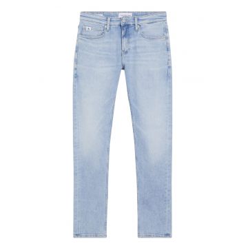Blugi slim fit cu talie joasa - Albastru deschis